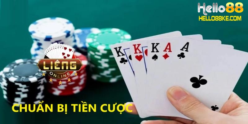 Chuẩn bị tiền cược để chơi game